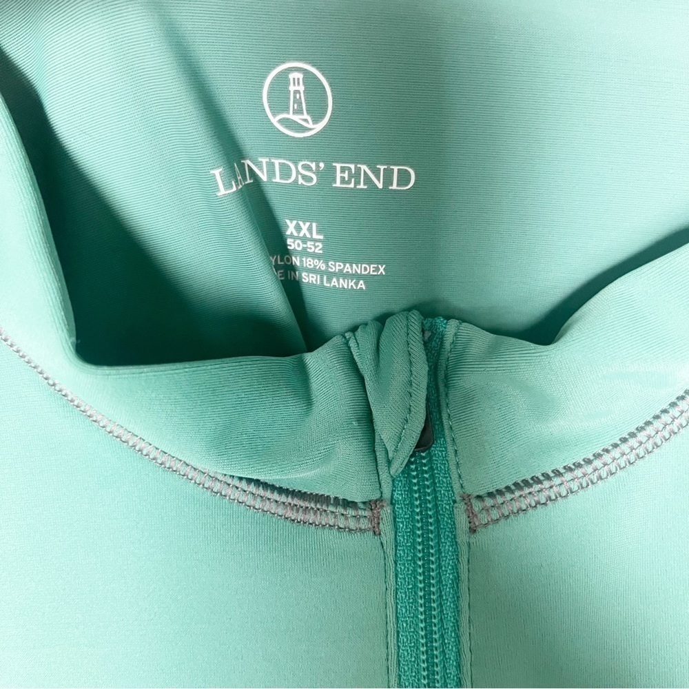 Lands End Unisex long sleeve plus size Rapid Dry Quarter Zip Pullover size XXL - Picture 3 of 3
